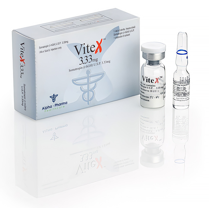 Vitex (Somatropin r-hgh U.S.P.) 3.33mg & 5mg Alpha Pharma